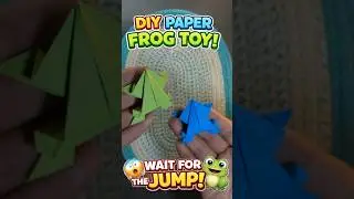🐸 DIY Jumping Frog Toy Using Paper | Fun & Creative Craft #shorts #trending #handmade #viral #diy