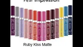 First Impressions Ruby Kisses Matte Crush