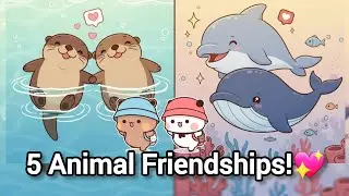 5 Amazing Animal Friendships That Will Melt Your Heart 💕 | Milk Mocha Bear | Bubu Dudu | PeachGoma