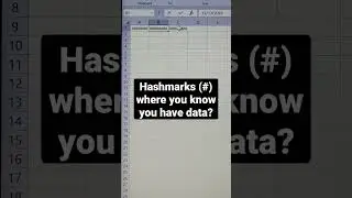 Hashtags showing instead of Date | Fast Excel Tutorial #1