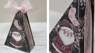 Scrapbooking : tuto boite triangle 100 %ACTION