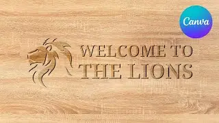 3D Typography Design Canva Tutorial 2025 Wooden Cut Text Effect