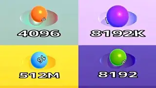 Max Levels - Ball Run 2048 vs Ball Run Infinity vs Mix Ball Games | Ultimate Satisfying Gameplay{44}