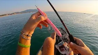 Pescata Estiva in Kayak con Esche Artificiali - UNA CATTURA MOLTO PARTICOLARE!