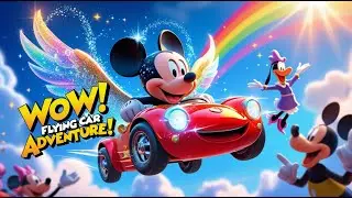 Mickey Mouse and the Flying Car Adventure | Fun Cartoon Story for Kids