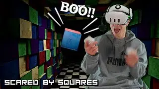Scared By Squares coming to Steam Flatscreen (Meta Quest Gameplay with reaction Cam)