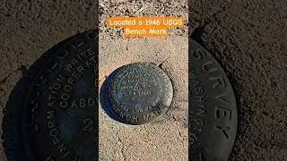 Located a 1946 USGS Bench Mark # found #located #USGS #mojavedesert #amazing #benchmark #jgkix