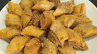 بي 250 غرام ورقة  البسطيلة حضرت احسن معسلة مقرمشة سهلة  وسريعة في التحضير😋✅