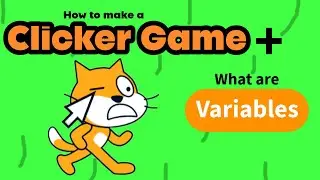 How to make a clicking game + how to use variables! 😺 #scratch