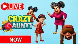 Crazy Aunty Punch Game Live &ndash; Fun & Angry Aunty Fight Gameplay 😂🥊 | Funny Reaction Moments #funny