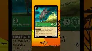 #disney #lorcana Shimmering Skies preview card! Ed, Laughing Hyena!