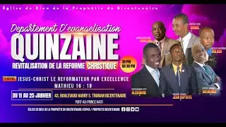 9e jr Quinzaine de Revitalisation de la Reforme Christique |Lundi 19 Janvier 2026 | Église | Edpb43