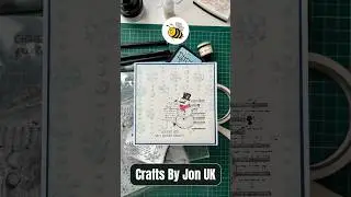 A simple and quick snowman card #cardmaking #cardmakingtutorial #craft #ink #timholtz #visibleimage