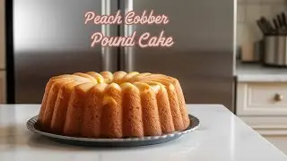 Peach Cobbler Pound Cake🍑