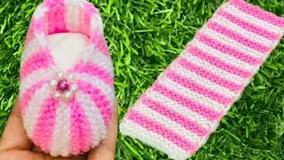 बेबी सॉक्स बनाने का नया तरीका 🌷/ Easy Woollen Baby Socks Knitting 🧶 Tutorial 😍