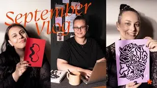 Gestalte mit mir für meinen eigenen Online-Shop ✶ Linoldruck & Type Design ✶ Design Vlog Nr. 01