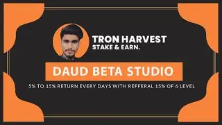 How To deposit In Tron Harvest Hindi/urdu/ daudbetastudio