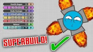 (Promo Furii) Diep.io - Overlord SUPERBUILD! | HOW TO GET 100K SCORE ULTRAFAST!