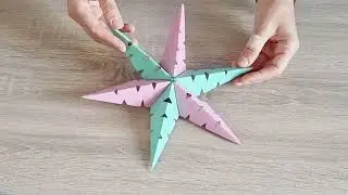 Cum sa faci o stea 3D Origami &icirc;n doua culori ⭐️