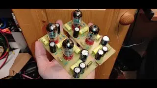 6N1P + 6N6P (E88CC) OTL Headphone amp Stereo Test