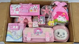 Latest PINK Stationary Collection🥰Marmaid Bag, Piggibank, Spinner, Geometry, Sharpner, Pouch, Dairy