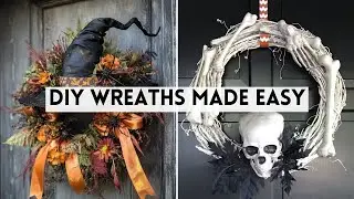14 DIY Halloween Wreath Ideas You&rsquo;ll Want on Your Door This Year #HalloweenWreath #sharpaspirant