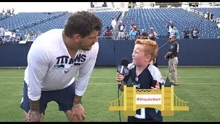 England's Braydon Bent Meets Taylor Lewan