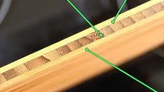 Naturally Antimicrobial Bamboo Cutting Boards with Nonslip Edges