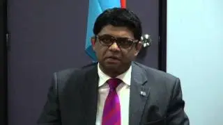 Fijian government press conference on HSBC 7's Live Broadcast