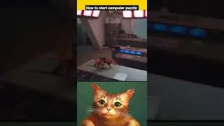 🤔😵👈 | stray | stray gameplay | how to start computer | puzzle game | puzzle solve | #shorts