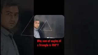 Why sum of all angles of a Triangle is 180&deg;?🙄🙄Expore Fun Facts of Maths🥳🥳