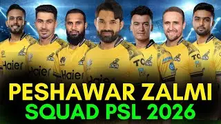 PSL 2026 | Peshawar Zalmi New Squad | Peshawar Full Squad 2026 | Peshawar Team 2026 Players List