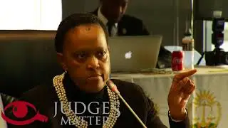 JSC Interviews Oct 2017: ECHC Candidate Conjwa questioned by the Deputy Minister of Justice.