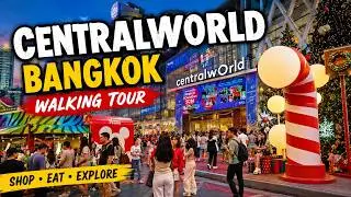 centralwOrld Bangkok Is Packed In Evening 🇹🇭 : Walking Tour | Thailand