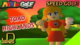 Speed Golf #1 - Toad Highlands with Peach! | Mario Golf [Virtual Console]
