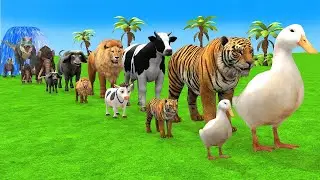 Cow Elephant Gorilla Dinosaur Buffalo HIPPO Guess Right Door ESCAPE ROOM CHALLENGE Animals Cage Game