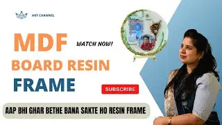 MDF BOARD RESIN FRAME || RESIN FRAME || HOW TO MAKE RESIN FRAME || LAKDI  KE BOARD PAR RESIN FRAME