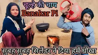 सिलेंडर ने हमें दिया धोखा बच्चों के स्कूल जाने के टाइम पर bacchon k liye seema ne chulhe pr bni chai