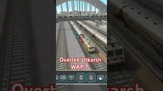 Perallel Race Between Two Trains | Overtek Utkarsh WAP 7 | #shorts #viralvideo #viralshorts #race