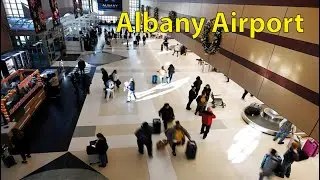 walking tour Albany International Airport ,New York City Airport , United States