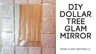 DIY Dollar Tree Glam Mirror