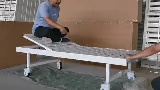 Cost-effective one crank hospital bed video