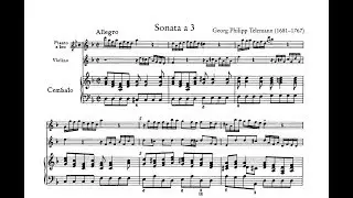 Telemann, Georg Philipp (1681-1767) Sonata a 3, in D minor, TWV 42:d10