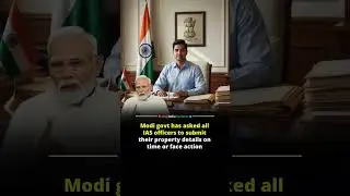 The #modi has asked all #iasofficer to submit their #property details on time & face action #shorts