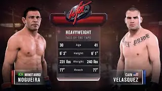 Cain Velasquez vs Minotauro Nogueira | UFC5 WFA Fight Night | full fight gameplay