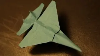 How to make an F15 Eagle Jet Fighter Paper Plane (David Boe)