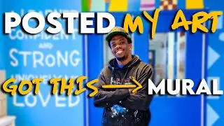Posted My Art. Got This Mural | How Sharing My Work Opened New Doors