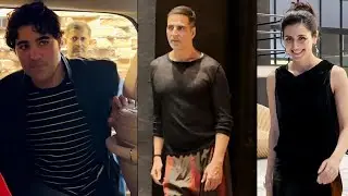 Akshay Kumar With Son Aarav Kumar And Simar Bhatia Attends Screening Of Ikkis | MS shorts
