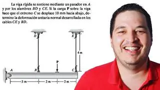 C&aacute;lculo de deformaci&oacute;n normal en los cables BD y CE