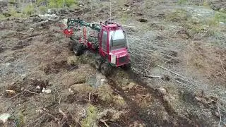 Kahdella koneella - Alstor taimikonhoitoa ja haapojen ajoa